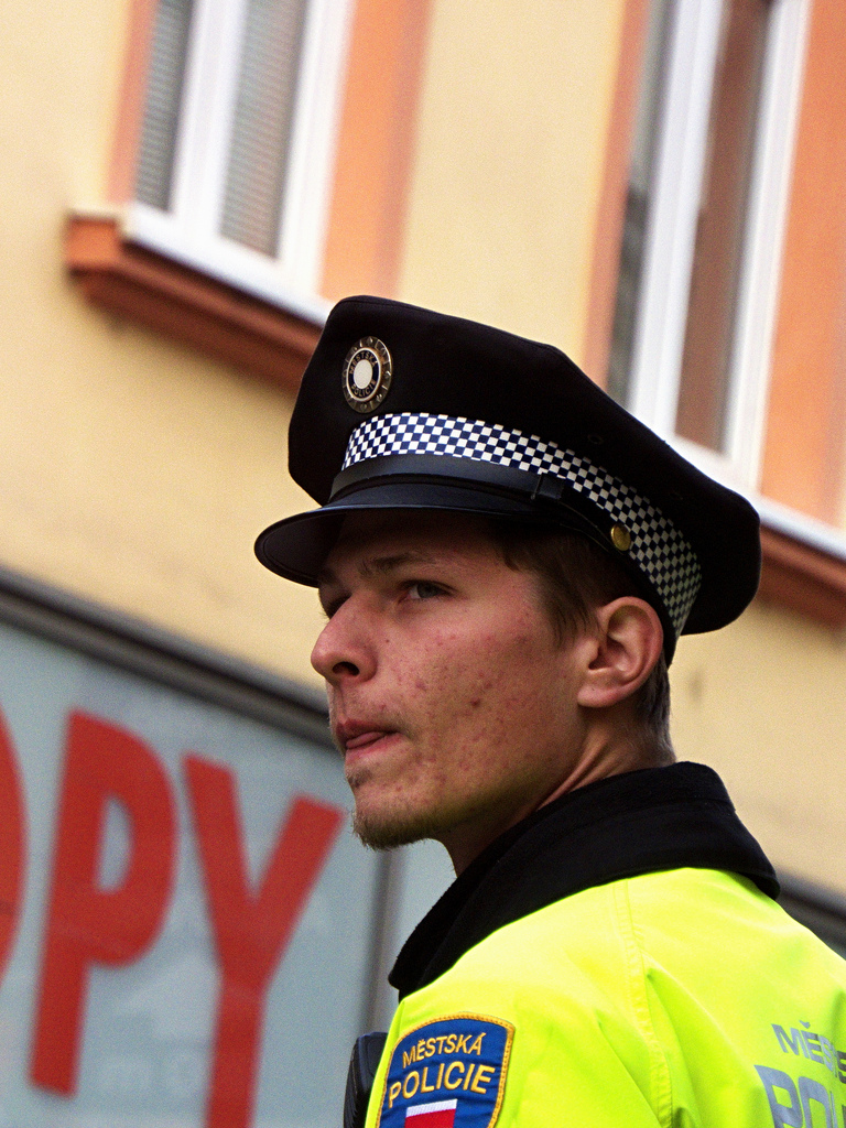 Policeman - Candid Portrait