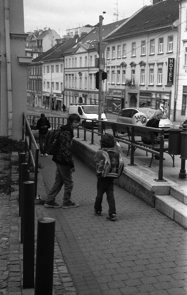Kiev 4 - New Scan - Boys on Sidewalk