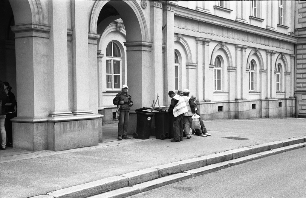 Kiev 4 - New Scan - Street Sweepers in front of Old Hospital 1