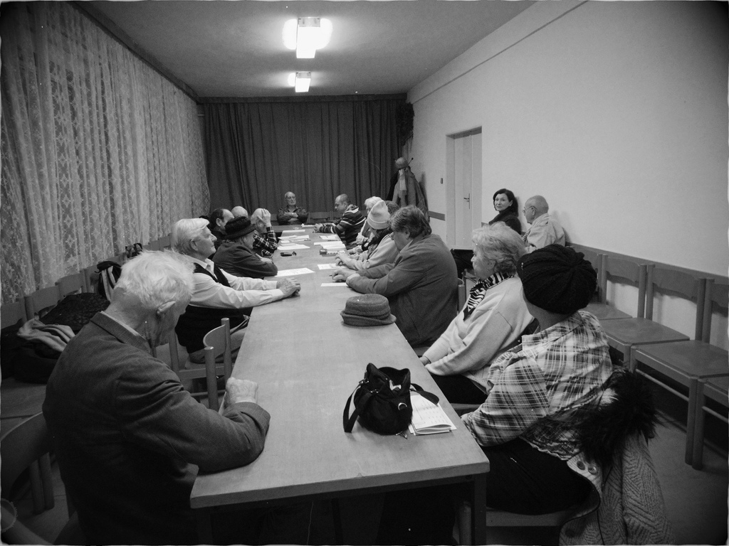 Meeting of a Local Communist Party Organization (B&W)