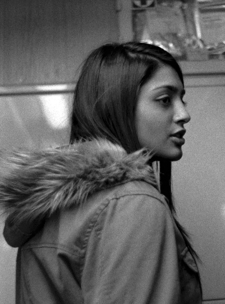Praktica BC1 - One of the Most Beautiful Women I've ever seen (Taken in the tram) – Detail