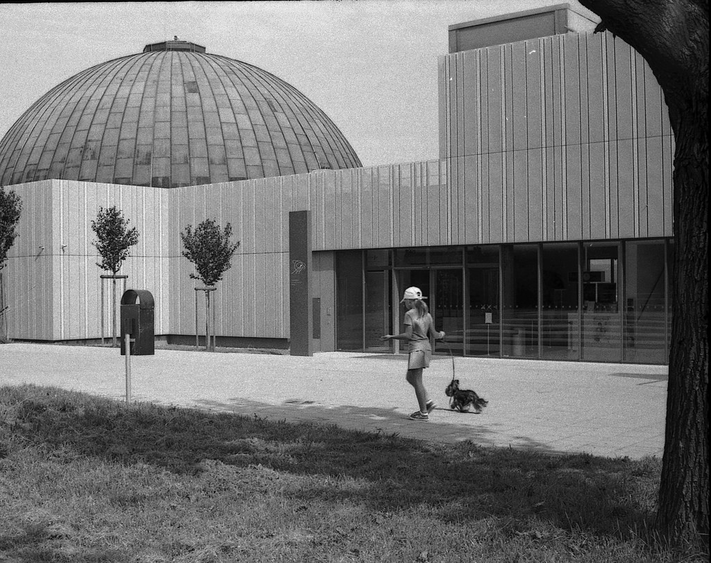 Lomo 135VS - Brno Observatory and Planetarium and Little Girl with Doggie