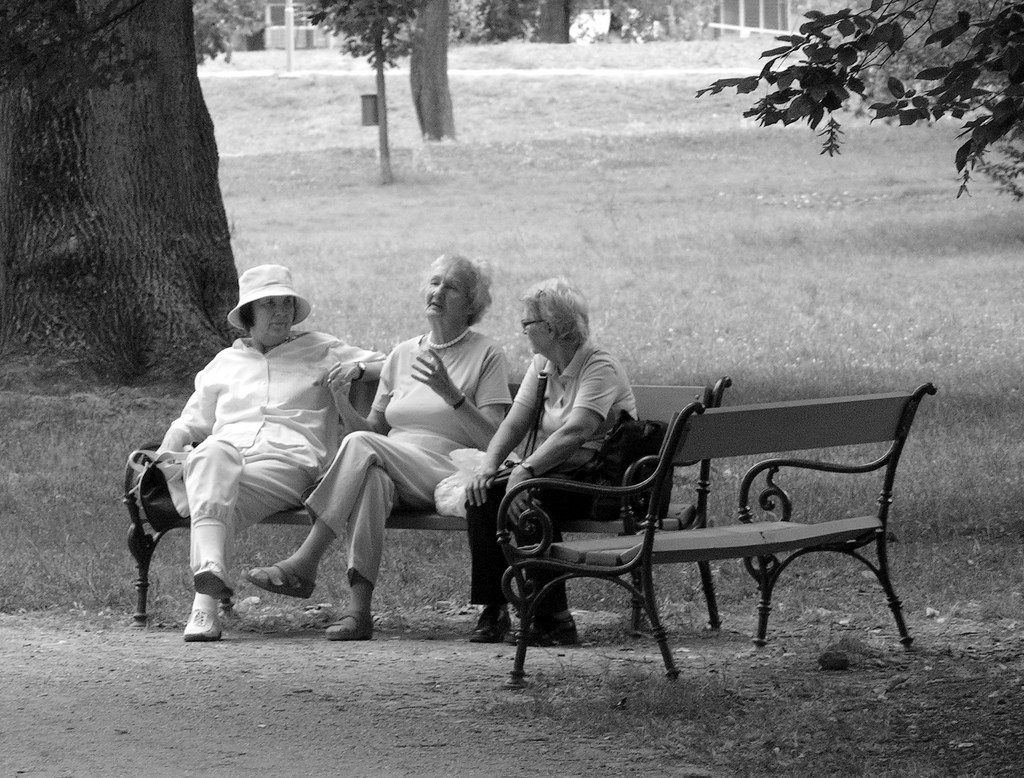 Elderly Ladies in Park